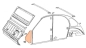 Preview: Dreiecksblech links (Seitenwand A-Säule), 2CV / AK