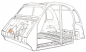 Preview: Heizungsstutzen klein an Stirnwand, 2CV / AK