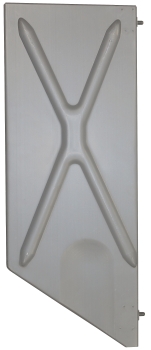 Preview: Abschlußinnenblech mit Kreuz (mit Stehbolzen) für AZU / AK  Kotflügel rechts