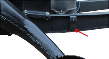 Auspuffgummianschlag an Chassis hinten, 2CV