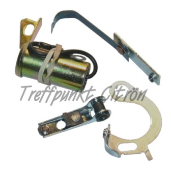 Satz 12V: Kontakt BERU + Kondensator DUCELLIER, 2CV / ...