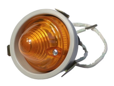 Blinker vorne links komplett inkl. Halterung in grau, 2CV / AK