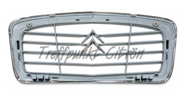 Preview: Haubengrill grau mit verchromtem Rahmen, 2CV/AK