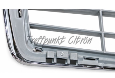 Preview: Haubengrill grau mit verchromtem Rahmen, 2CV/AK