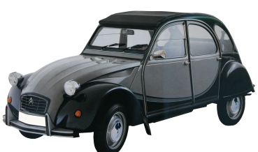 Klebesatz Charleston grau/grau, 2CV
