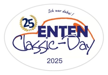Aufkleber: 25. Enten-Classic-Day 2025 / Jubiläumstreffen