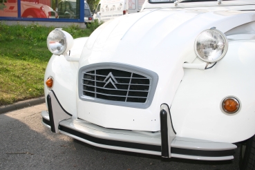 Stoßstange vorne -gris rosé AC140- lackiert (einfache Qualität), 2CV / AK