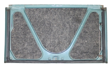 Dämm-Material Satz schwarz/Kenaf für Heckklappe, 3 teilig, 2CV