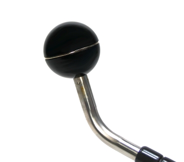 Schaltkugel schwarz mit Zierring, 2CV