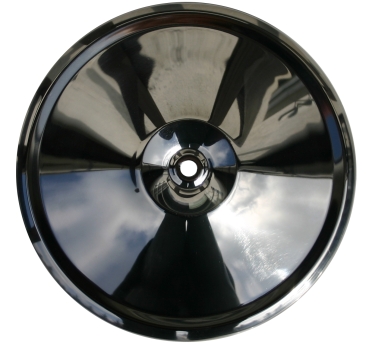 Radkappe Edelstahl hochglanzpoliert (wie Original AY8541), 2CV / DYANE / AMI / AK / AKDY