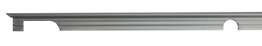 Kotflügelkeder (Aluminium) am Kotflügel hinten, 2CV