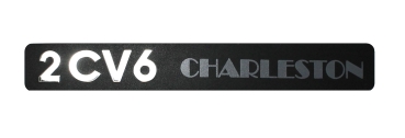 2CV6 Charleston - Emblem für Heckklappe