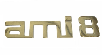 Schriftzug „ami8“ Kunststoff verchromt