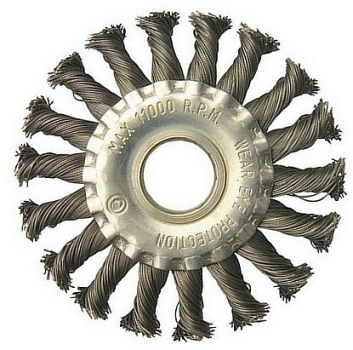 Drahtrundbürste gezopft 115mm