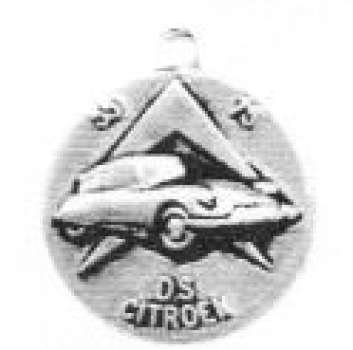 Schlüsselanhänger: DS m. Chevrons Relief Metall