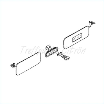 Preview: Innenrückspiegel nicht abblendbar für 2CV der 1970iger Jahre