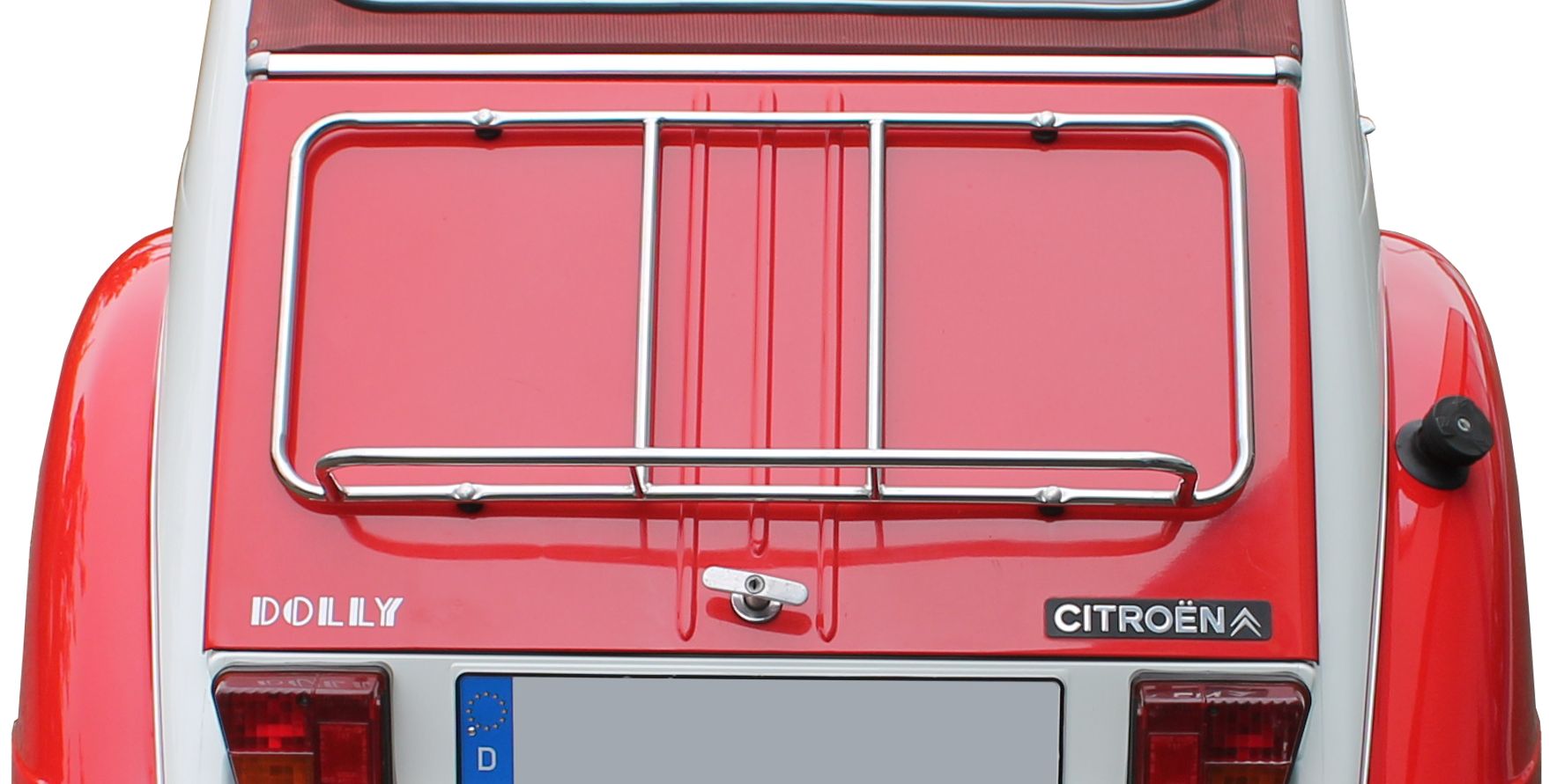 Heckgepäckträger Edelstahl poliert -Ausführung wie original-, 2CV