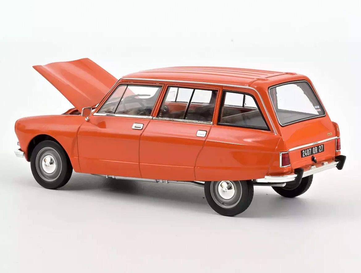 CITROËN AMI 8 Btreak Ténéré orange 1975 Norev 1/18 Réf 181674