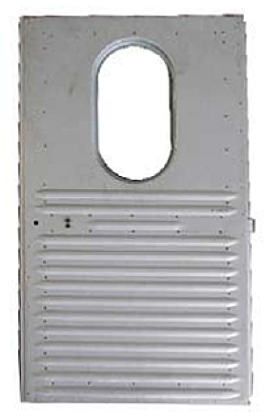 Türe hinten links (Fenster oval) -niedrige Ausführung-, AZU