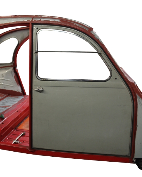 Türe vorne rechts -elektrolytisch verzinkt-, 2CV / AK