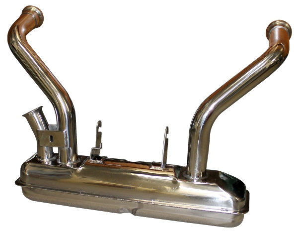 Vorschalldämpfer Edelstahl, 2CV6/DYANE/AK/AKDY/ AMI8