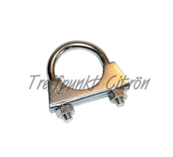 Auspuffschelle 36mm U-Profil (-Edelstahl-), 2CV / ...