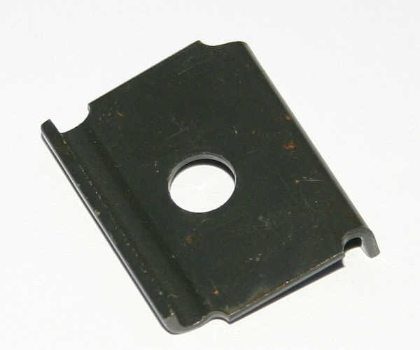 Auspuffhalteplatte vom Haltegummi/Endrohr lang, 2CV
