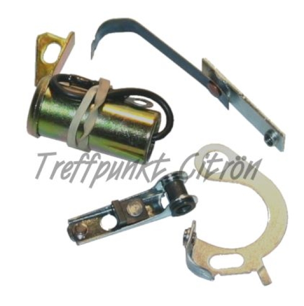 Satz 12V: Kontakt BERU + Kondensator DUCELLIER, 2CV / ...