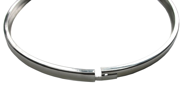 Scheinwerferzierring rund (Aluminium), 2CV