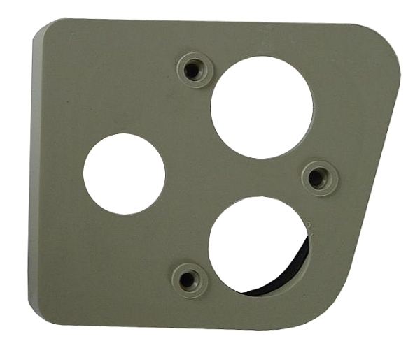 Rücklichtträgerplatte grau rechts, 2CV