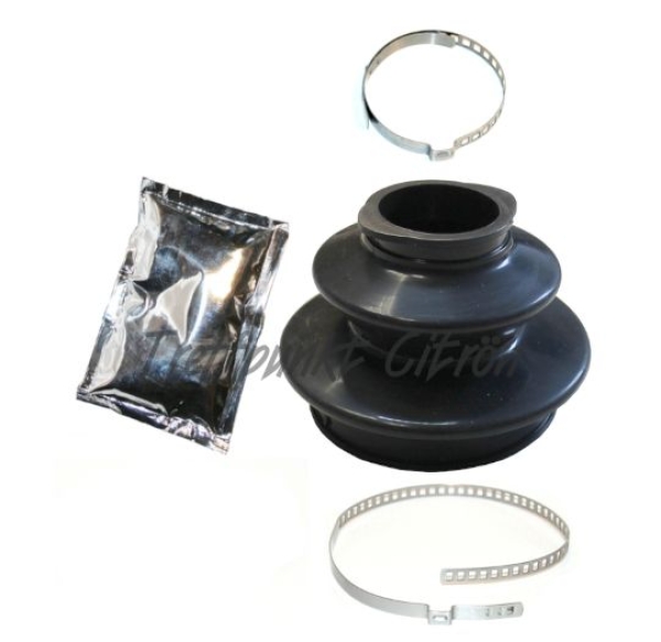 Manschettensatz Getriebeseite NEOPREN, inkl. Fett und Befestigungsschellen, 2CV / DYANE / ...