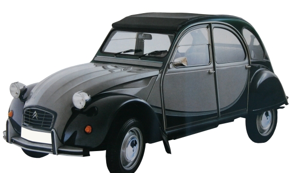 Klebesatz Charleston grau/grau, 2CV