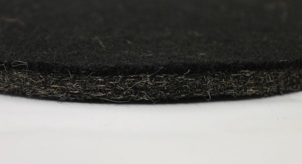 Dämm-Material Satz schwarz/Kenaf für Heckklappe, 3 teilig, 2CV