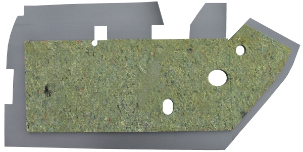 Innenverkleidungs-/ Dämmungsmaterial 6-teilig innen -Top-Qualität / wie Original-, 2CV ab 03/1978 & AK