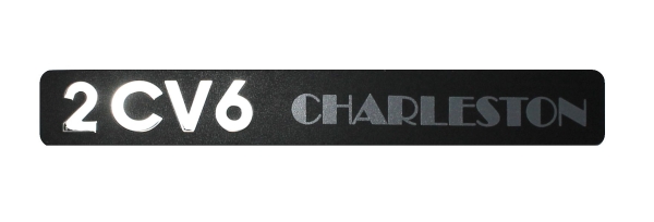 2CV6 Charleston - Emblem für Heckklappe