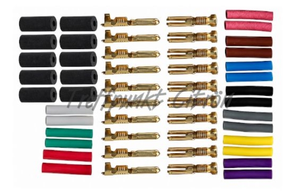 Rundstecker-Set: 4mm