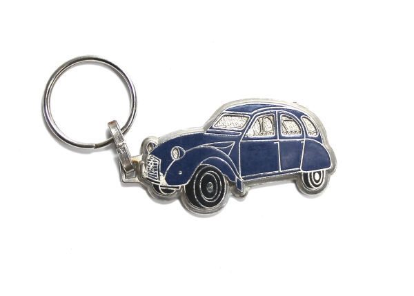 Schlüsselanhänger: 2CV dunkelblau