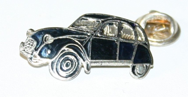 Pin: 2CV schwarz / Relief Emaille