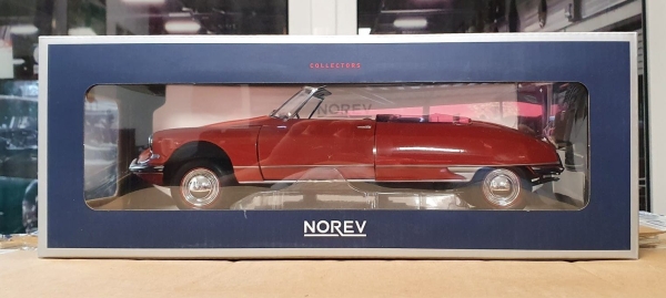 NOREV: Citroën DS19 Cabriolet 1961 corail rouge (1:18)