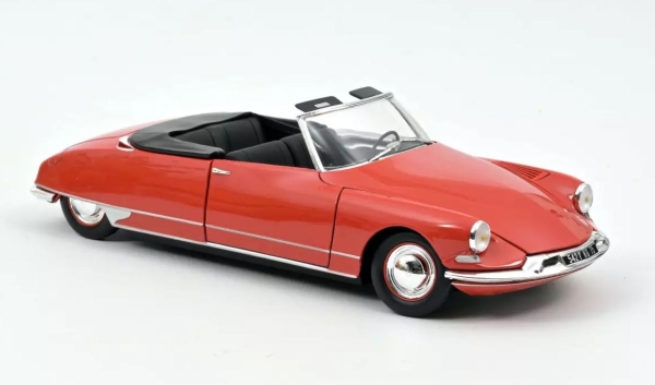 NOREV: Citroën DS19 Cabriolet 1961 corail rouge (1:18)