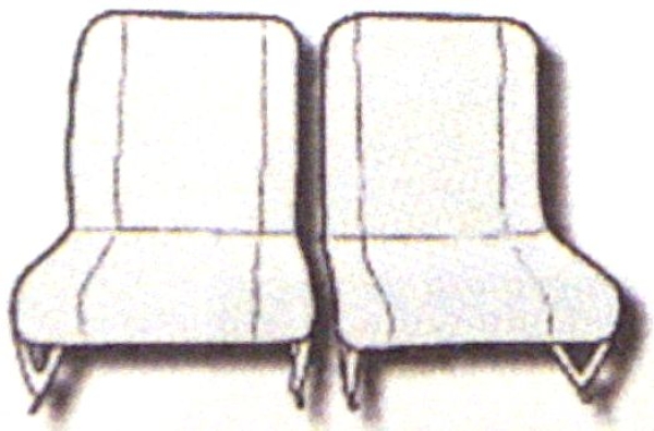 Bezug-Satz Charleston -wie Original-, 2CV // symmetrisch